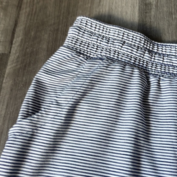 Duluth Trading 2X skirt skort womens plus walking casual blue white stripe green - Picture 3 of 13